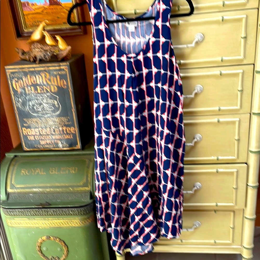 Stylus dress , blue and orange. Size L
